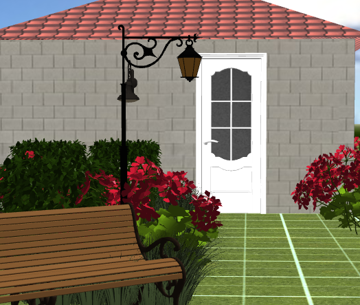 White color front door