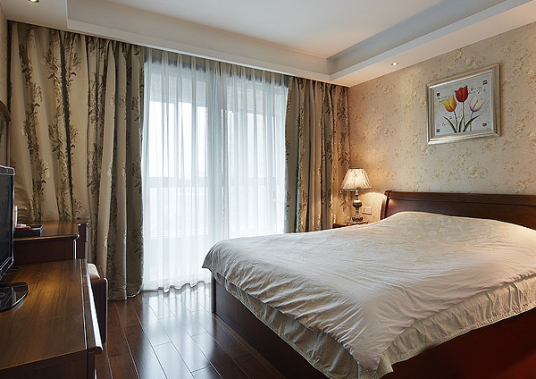 2 layers curtain to block negative feng shui view