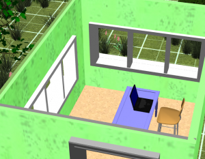 Large window and too many window in home office