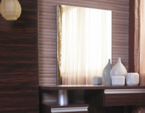 Cover the mirror by curtain to cure the bad feng shui